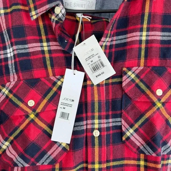 Joe's The Shirt Brush Red Plaid Button Down Shirt - Picture 3 of 13